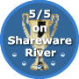 Five stars at Shareware River